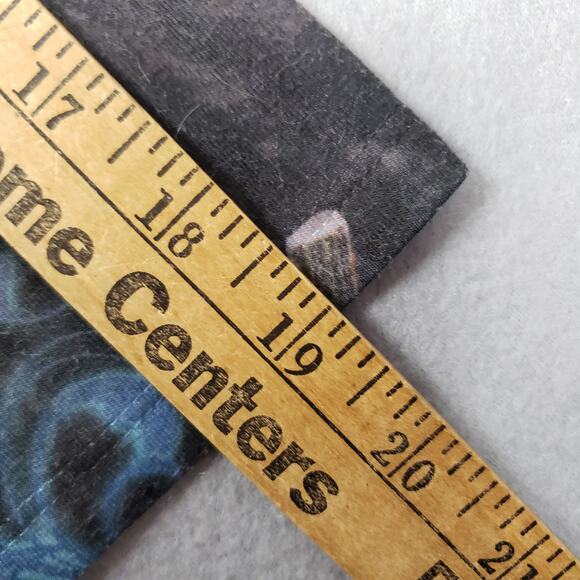 Holiday Traditions Size M Halloween AOP Top Black Cat Pumpkin Bats Spooky Scary - Picture 8 of 9